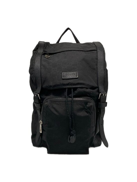 Gucci Backpack GG Pattern Black Leather main image 12